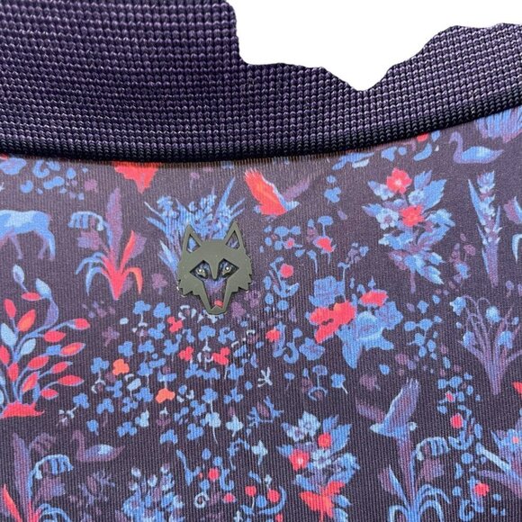 Greyson Golf Polo Shirt Mens XL Purple‎ Nature Pattern Logo Performance Stretch - Picture 8 of 9